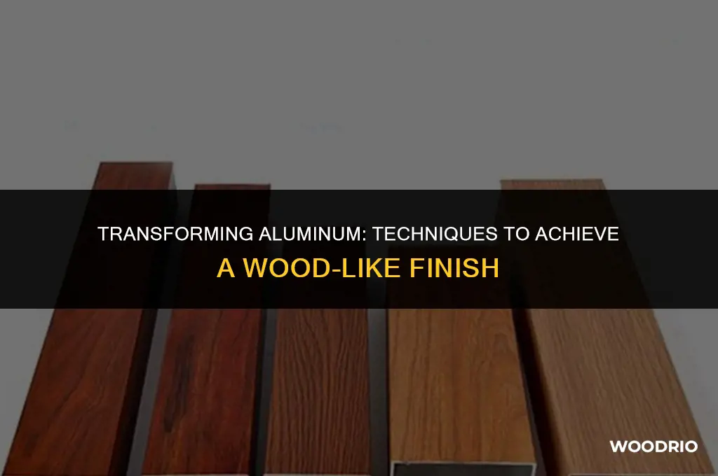 how to make aluminum look like wood