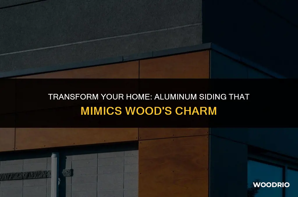 how to make aluminum siding look like wood