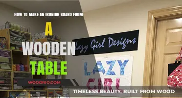 DIY Ironing Board: Transforming a Wooden Table for Perfect Pressing