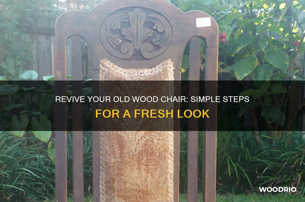 how to make an old wood chair look new