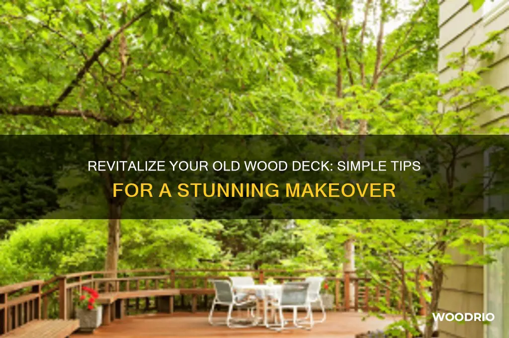 how to make an old wood deck more appealing