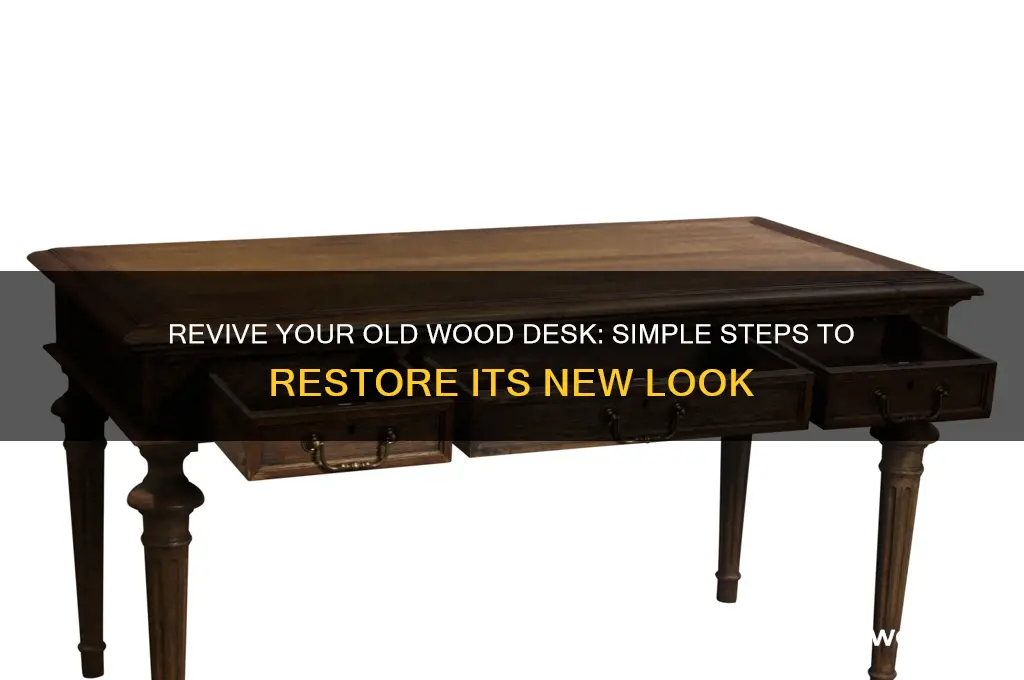 how to make an old wood desk look like new