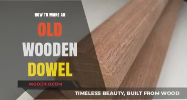 Reviving Old Wood: Crafting a Classic Wooden Dowel Step-by-Step