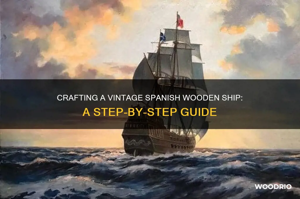 how to make an old wooden spanish ship