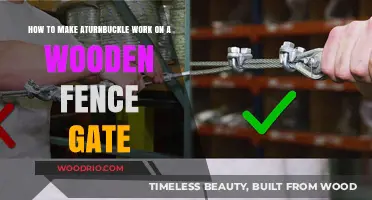 Mastering the Art of Installing a Turnbuckle on a Wooden Fence Gate