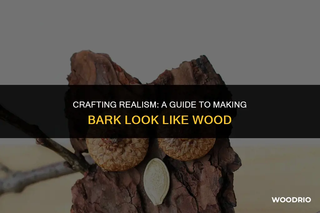 how to make bark that looks like wood