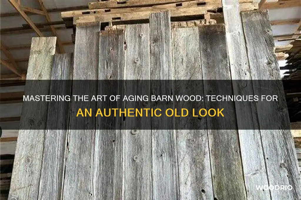 how to make barn wood look old