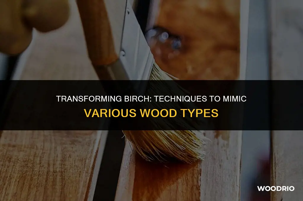 how to make birch wood look like different wood