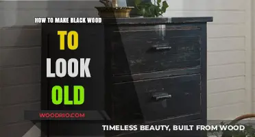 Aging Black Wood: Techniques to Create a Vintage, Weathered Look