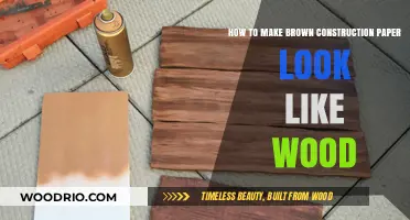 Crafting Illusion: Transforming Brown Paper into Wood-Like Wonders