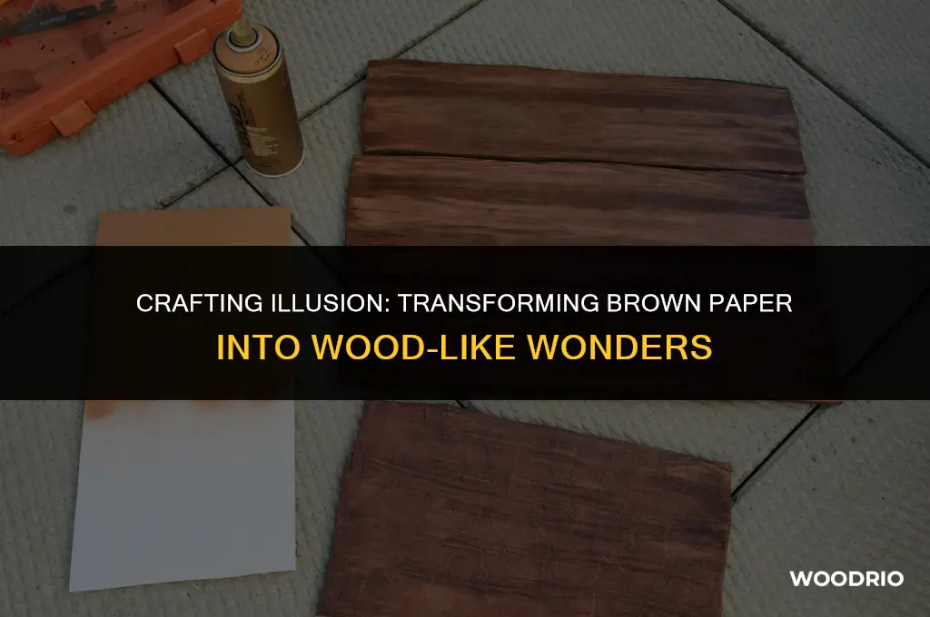 how to make brown construction paper look like wood