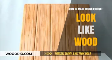 Crafting Edible Wood: A Guide to Realistic Brown Fondant