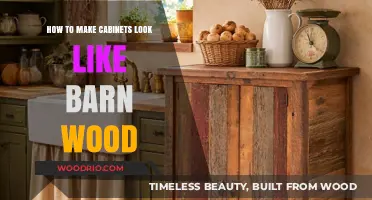 Rustic Charm: Transforming Cabinets into Barn Wood Beauties