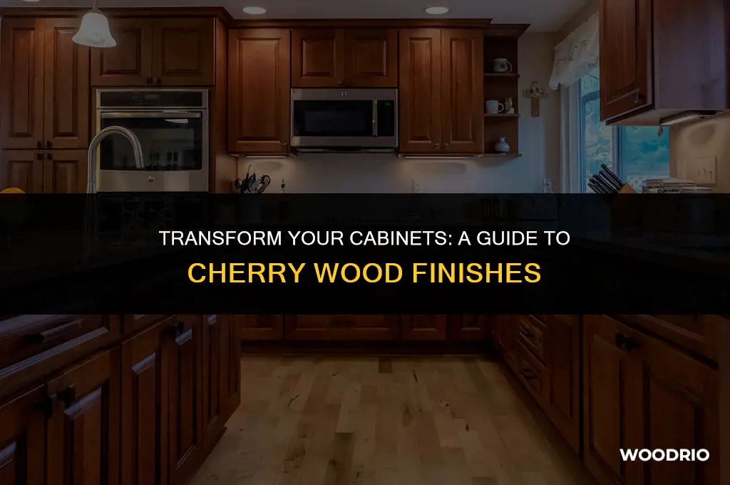 how to make cabinets look like cherry wood