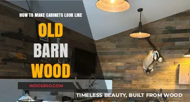 Transform Cabinets with Rustic Charm: Achieve Authentic Barn Wood Look
