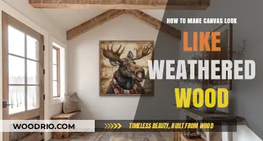 Transforming Canvas: Techniques to Achieve a Weathered Wood Effect