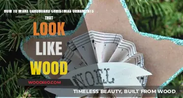 Crafting Cardboard Christmas Ornaments with a Wooden Illusion