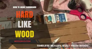 Transforming Cardboard into Wood-Like Material: A DIY Guide