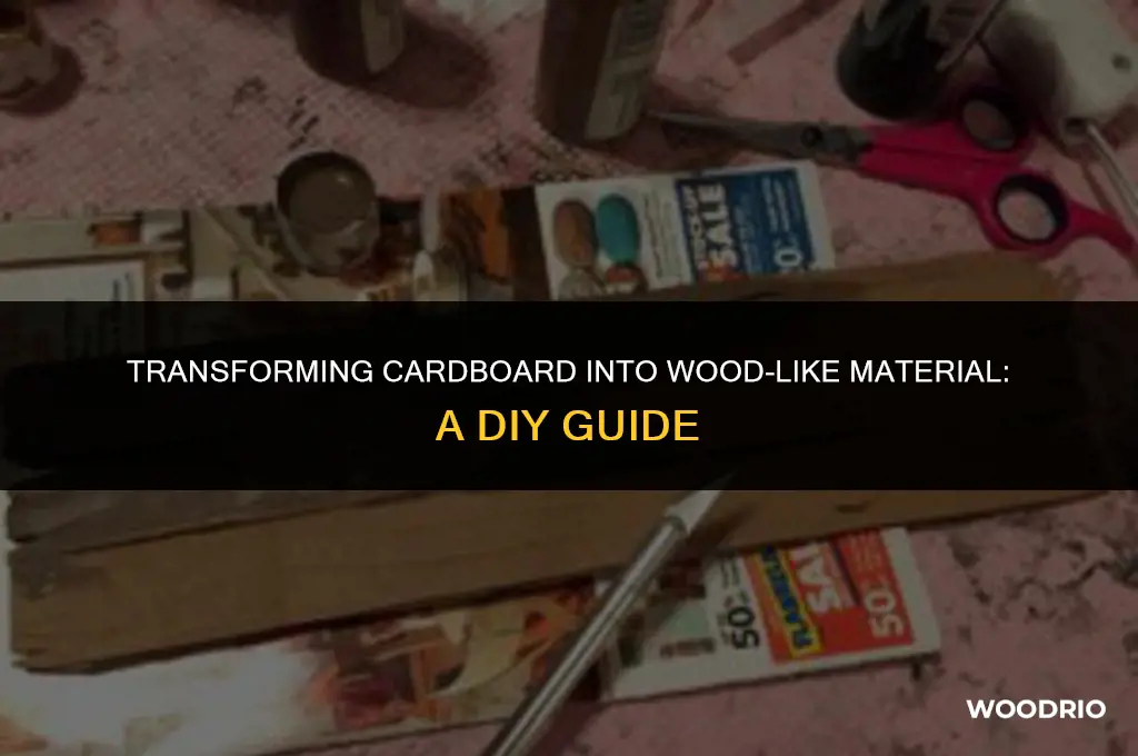 how to make cardboard hard like wood