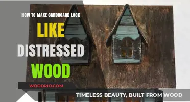 DIY Distressed Wood Effect: Transforming Cardboard with a Vintage Touch