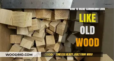 Transform Cardboard into Vintage Wood: Easy DIY Aging Techniques