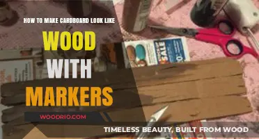 Transform Cardboard into Wood: A Marker-Based DIY Guide