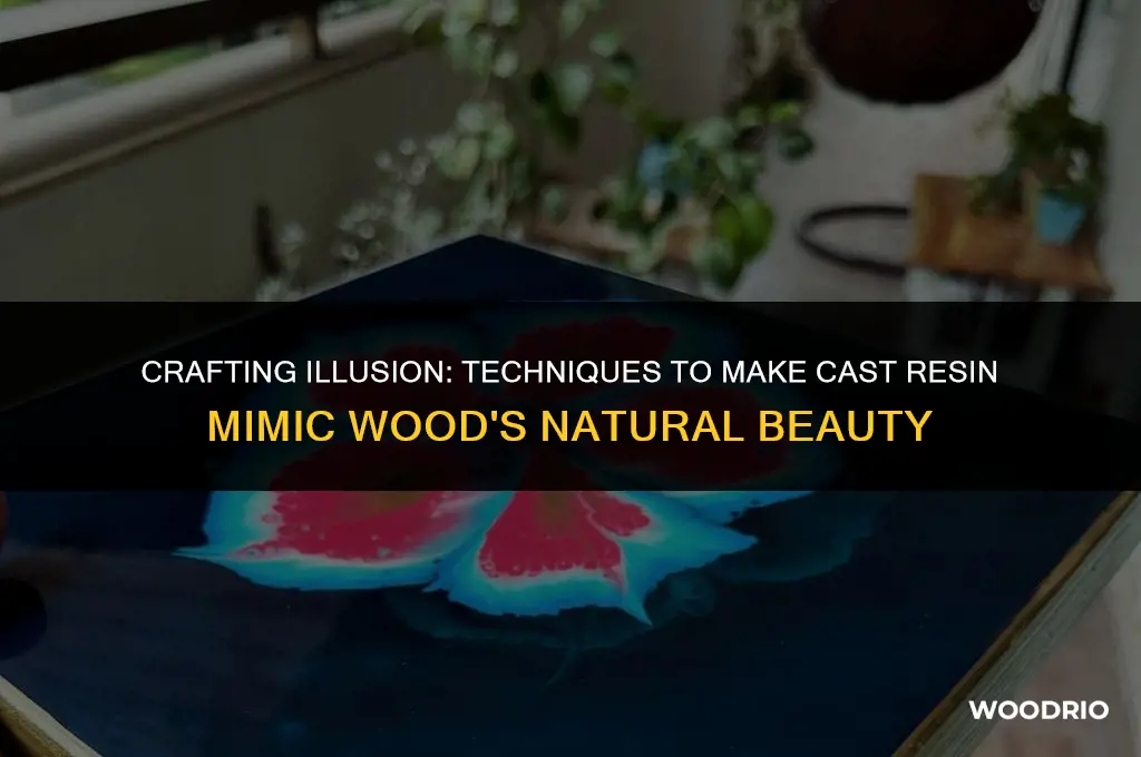 how to make cast resin look like wood
