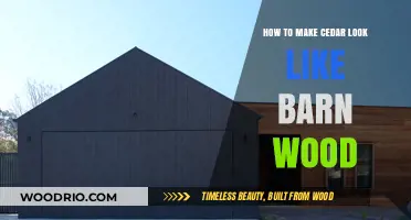 Transforming Cedar: Techniques to Achieve a Barn Wood Aesthetic