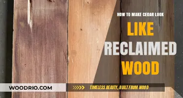 Transforming Cedar: Techniques to Achieve a Reclaimed Wood Aesthetic