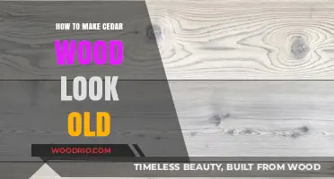 Aging Cedar Wood: Techniques to Create a Vintage, Weathered Look