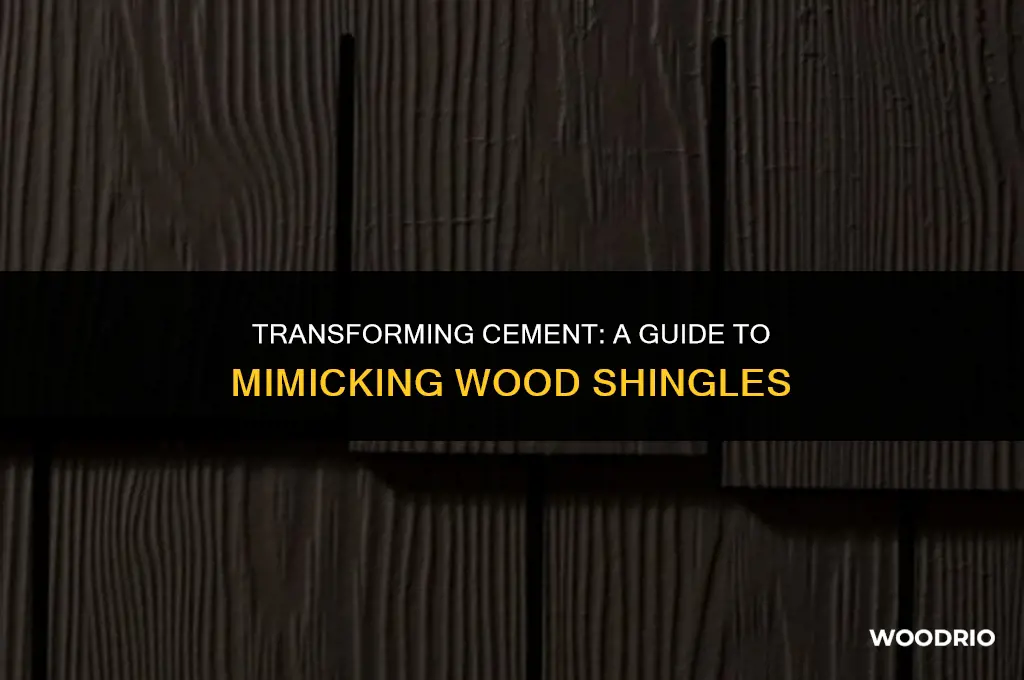 how to make cement look like wood shingles