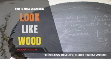 Transform Your Chalkboard: A Step-by-Step Guide to Achieving a Wood-Like Finish