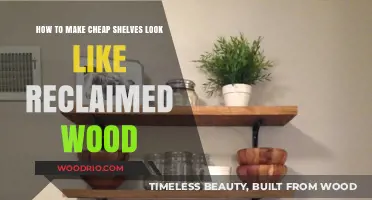 DIY Magic: Transforming Budget Shelves into Reclaimed Wood Wonders