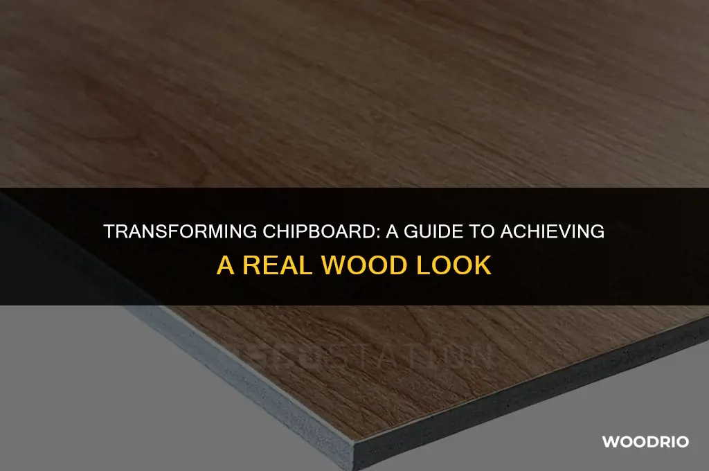 how to make chipboard look like real wood