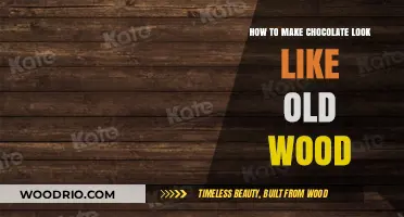 Crafting Chocolate with a Vintage Wood Grain Finish