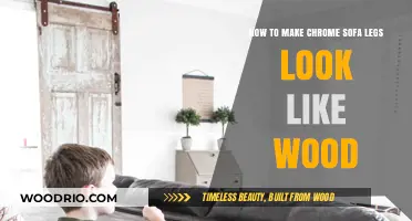 Transforming Chrome Sofa Legs to Wood: A DIY Guide