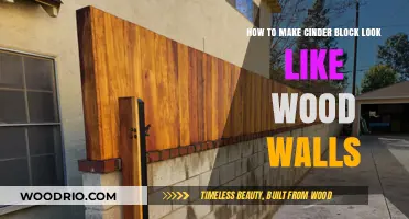 Transforming Cinder Blocks into Wood-Look Walls: A DIY Guide