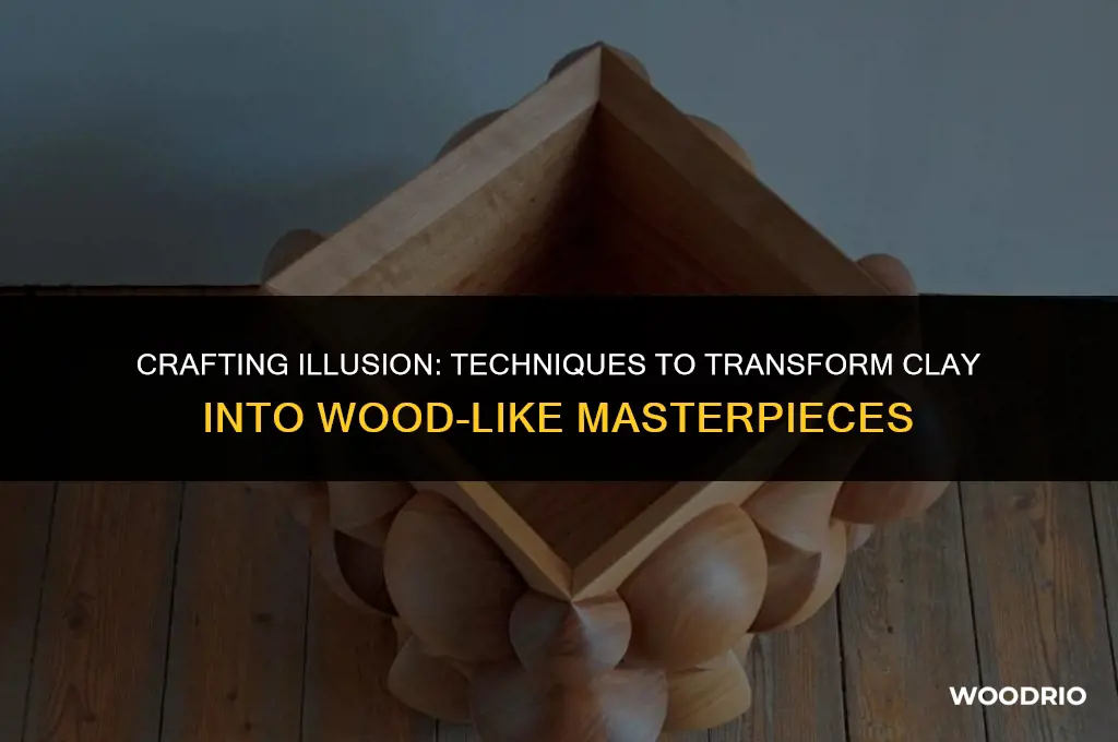 how to make clay look like wood