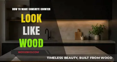 Transform Your Concrete Countertops: Achieving a Wood-Like Finish
