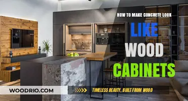 Transforming Concrete into Wood-Look Cabinets: A DIY Guide
