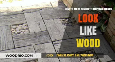Transforming Concrete Stepping Stones into Wood-Look Masterpieces