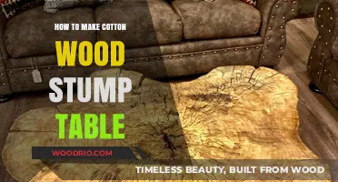 Crafting a Rustic Cottonwood Stump Table: DIY Guide