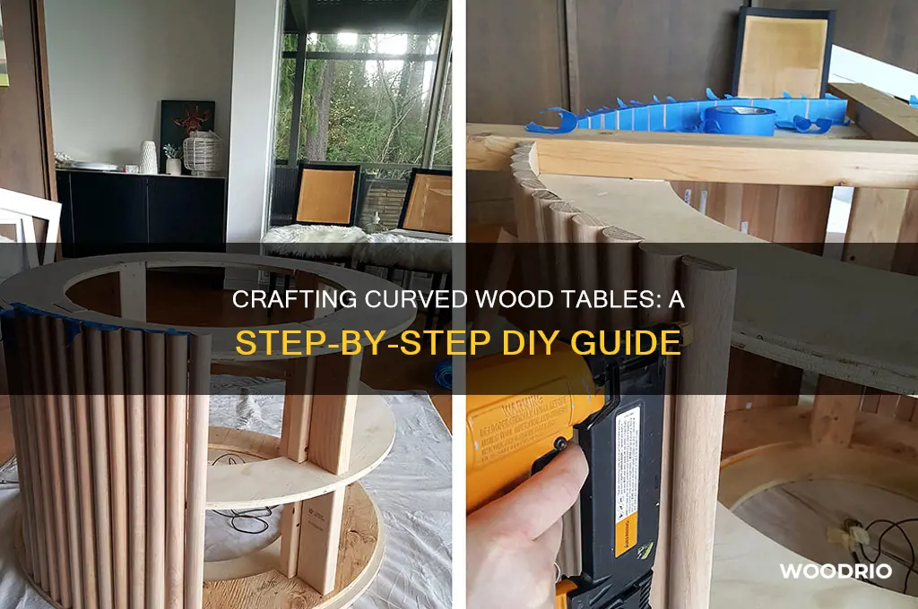 how to make curved wood table