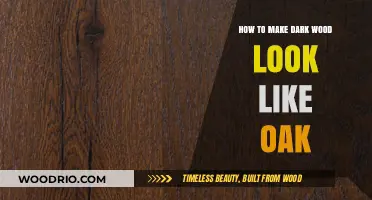 Transforming Dark Wood: Techniques to Achieve an Oak-Like Finish