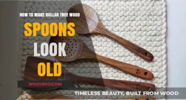 Aging Dollar Tree Wood Spoons: Easy DIY Distressing Techniques