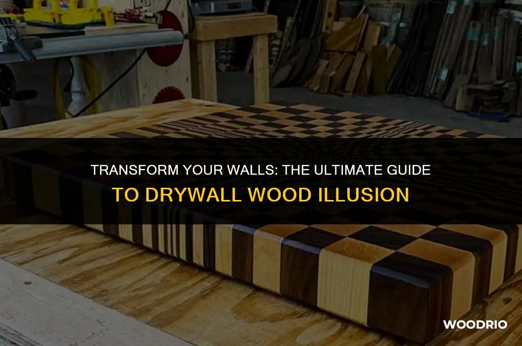 how to make drywall look like wood