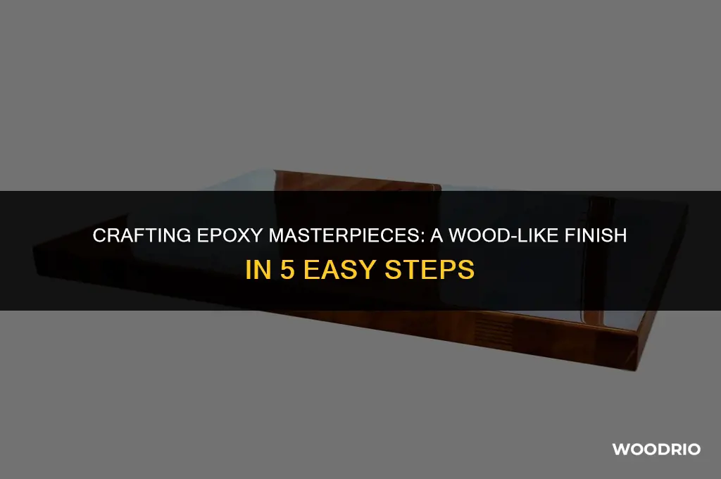 how to make epoxy look like wood