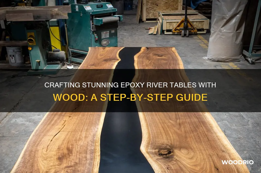 how to make epoxy wooden table river