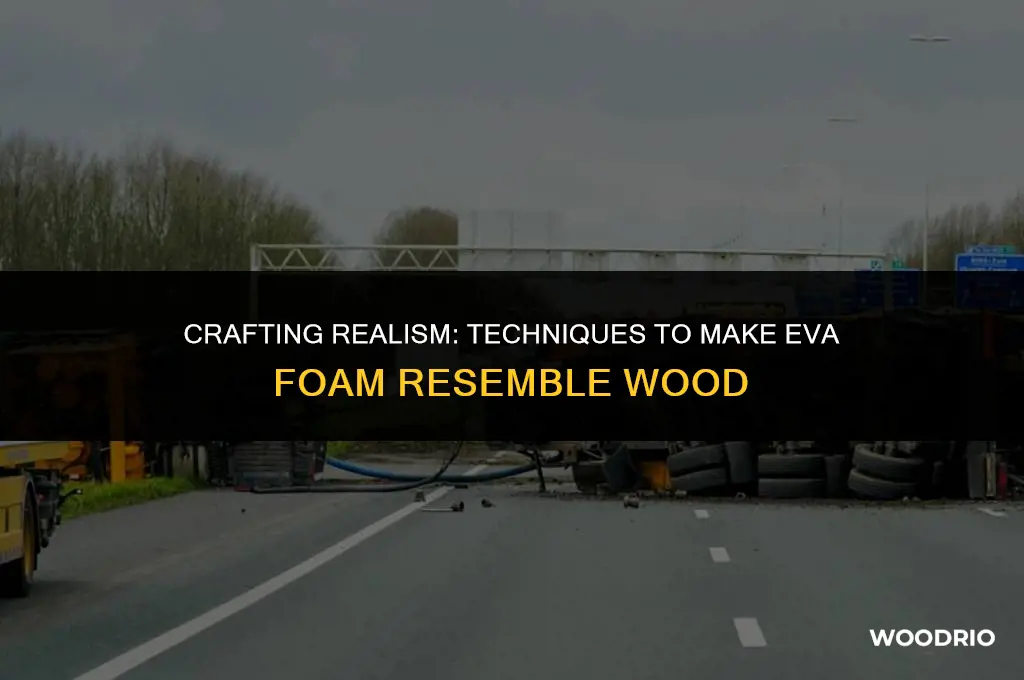how to make eva foam look like wood
