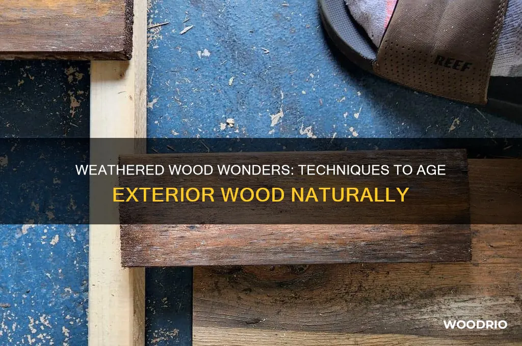 how to make exterior wood look old